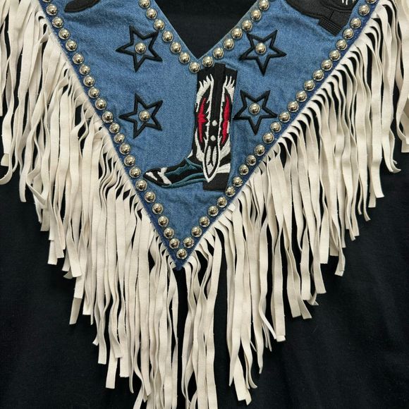 Vintage Miller Stockman Western Living Size Small Womens Western Shirt Fringe - Picture 6 of 9